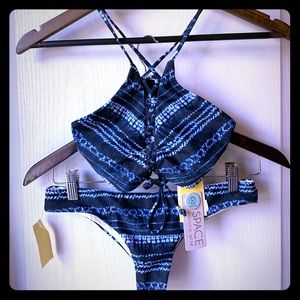 L*Space High Neck Bikini Medium NWT